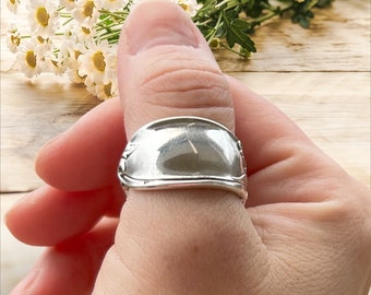 Antique Spoon Ring - Sized to Fit - Iris Flower Ring