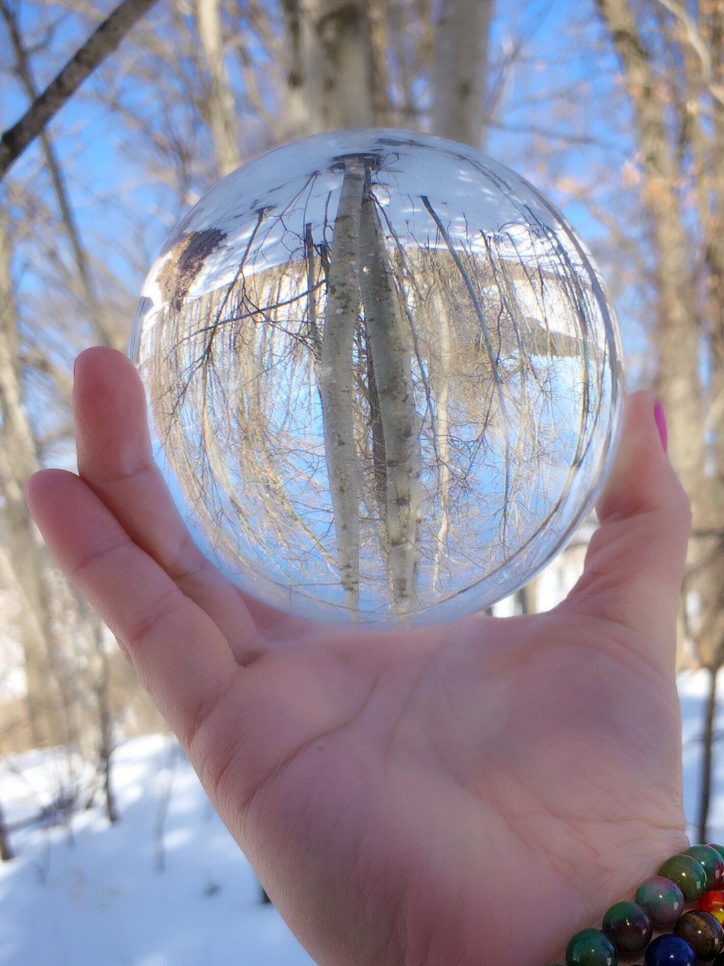 Quartz Crystal Ball 110mm Clear Quartz Stand Included Large