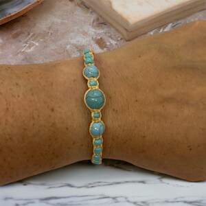 Turquoise Friendship Bracelet Handmade image 2