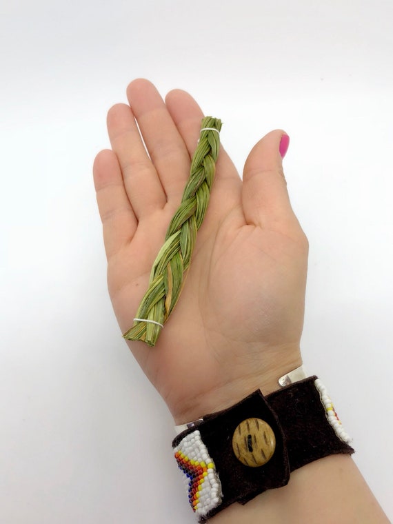 Sweetgrass Smudging Mini Braid Native American | Etsy