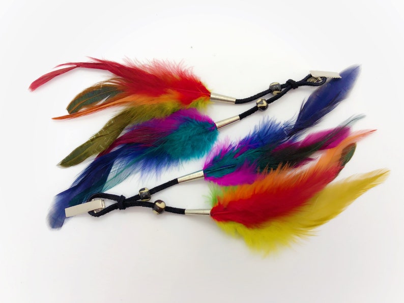 Feather Hair Clips Buffalo Bone Beads Horse Mane Feathers Etsy