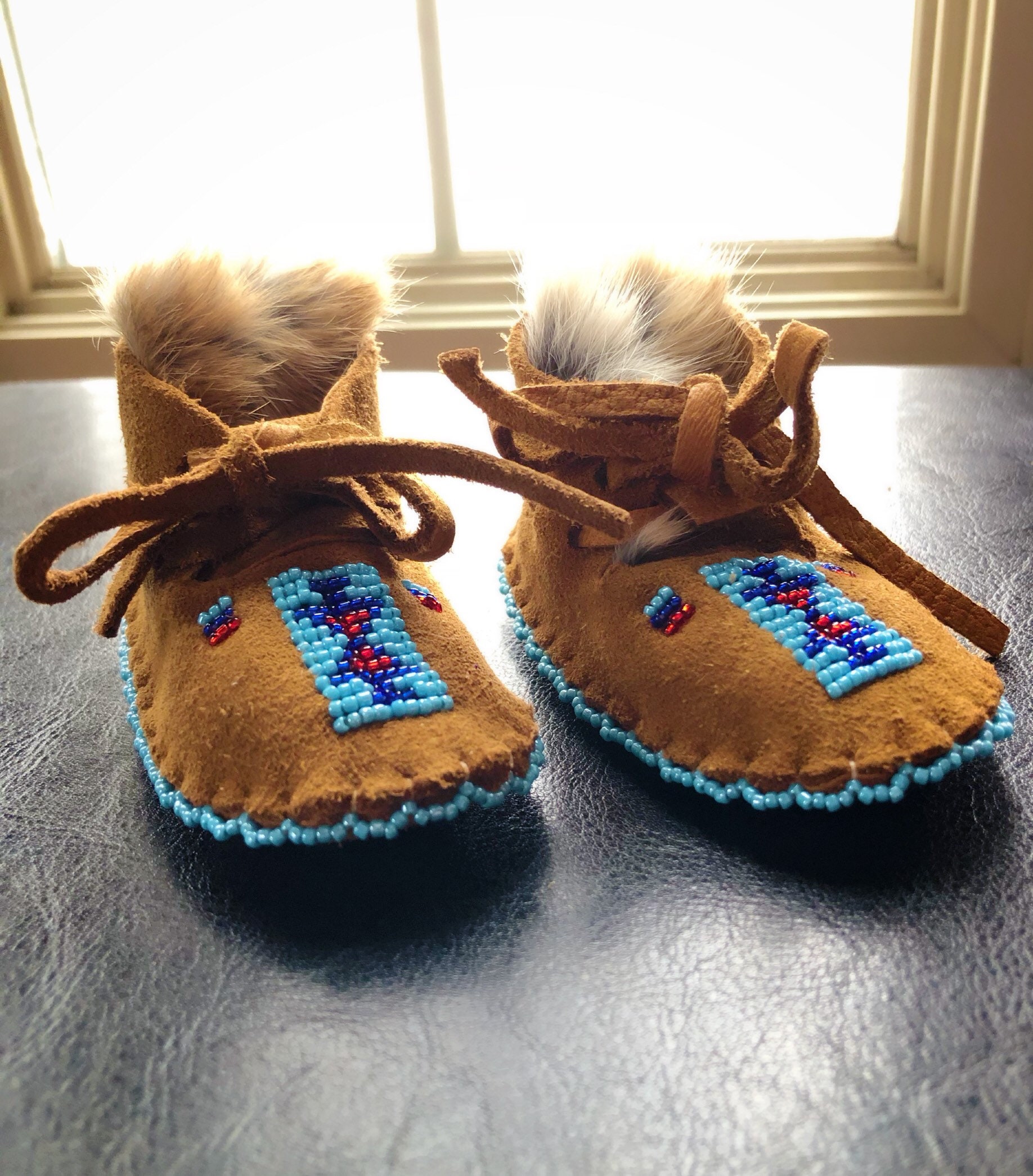 beaded baby moccasins