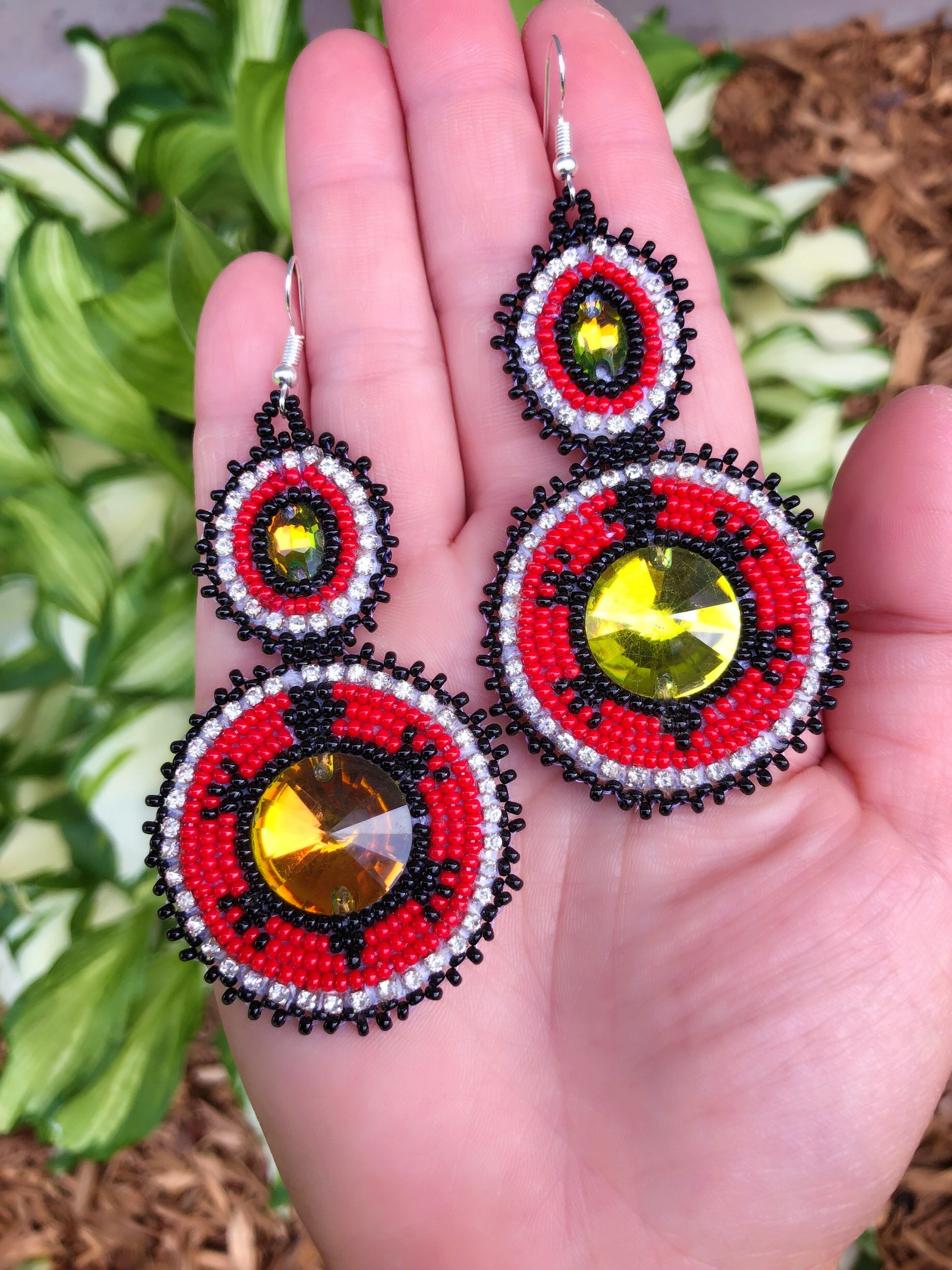 Buy Dulcett Fashion | Beads Earrings For Women | Beaded Earrings for Women  | Handmade Embroidery Earrings | Evil Eye Beaded Earrings for Women & Girls  at Amazon.in