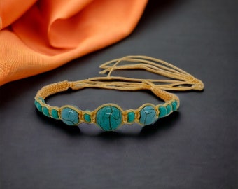 Turquoise Friendship Bracelet - Handmade