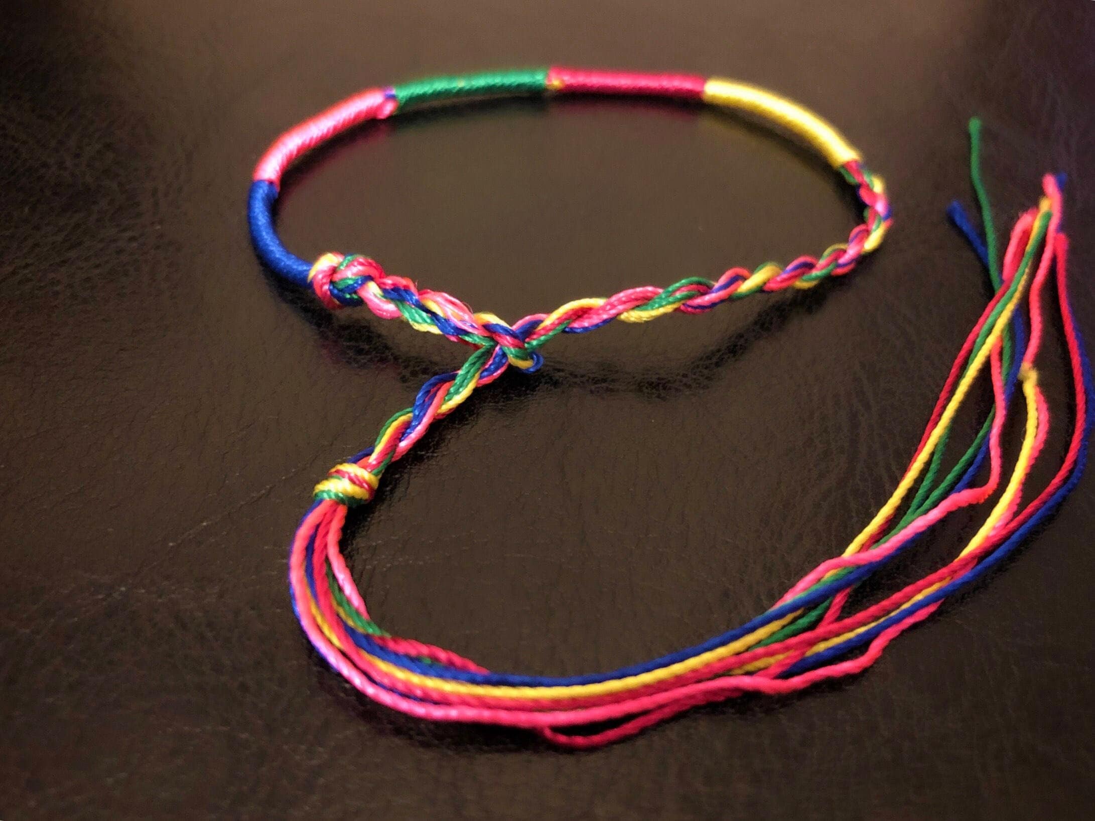 Friendship Bracelets - Set of 5 Bracelets -Handmade - String Anklet