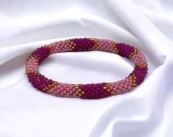 Beaded Bracelet - Slip on style - Fits Most Wrists