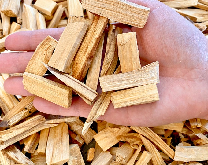 Small Palo Santo Pieces for Single Use - 2oz Bag of Assorted Pieces