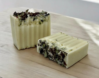 Goats Milk Herbal Soap - Handmade - Dye Free- Natural Soap