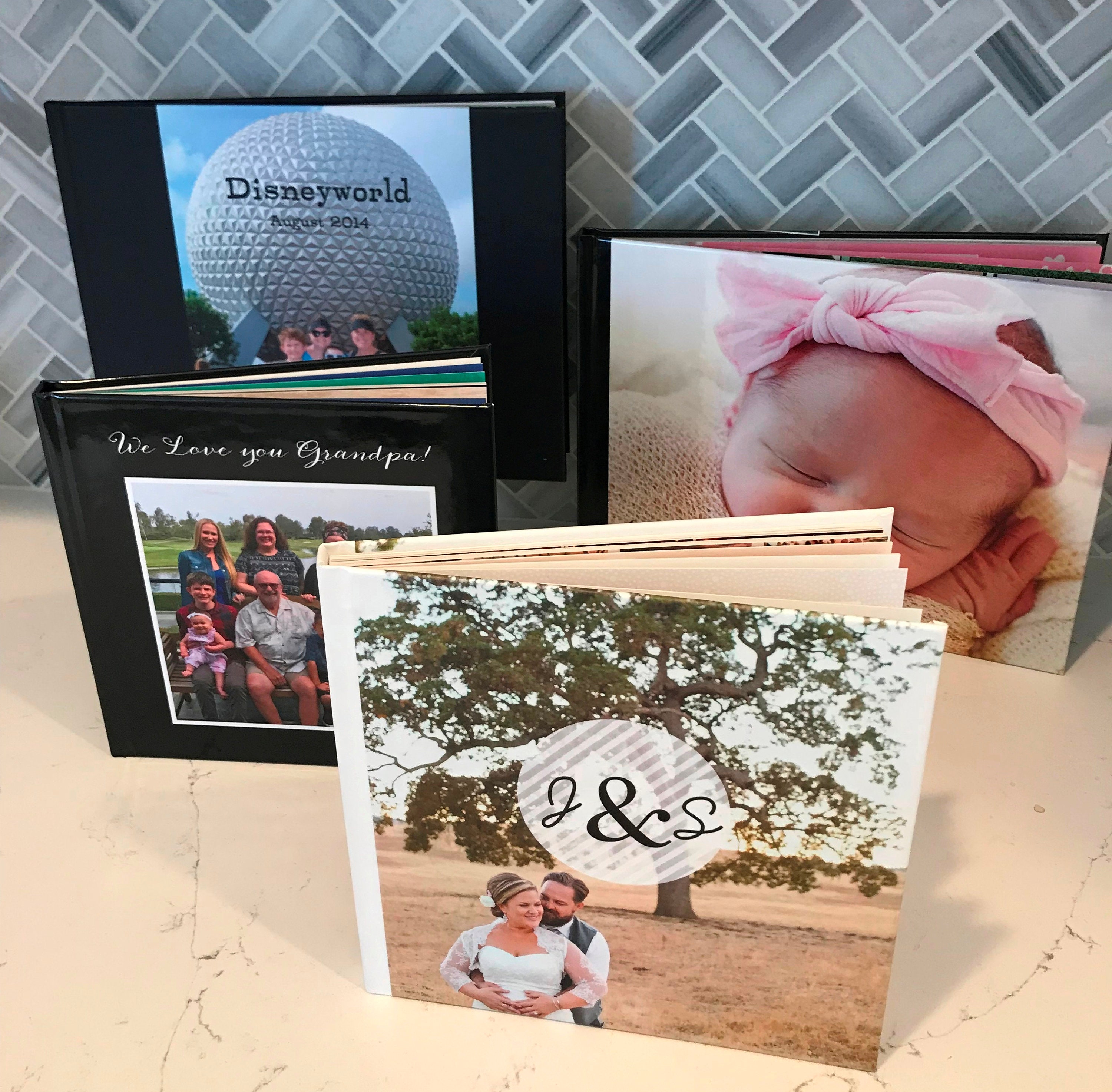  Custom Photo Album Book for Pictures Personalized Your  Photograph 3D Printed on Book Best Gift Design Your Own Scrapbook Photo  Albums 4 x 4 Inch : Home & Kitchen