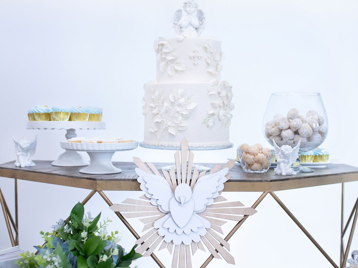 Baptism Decoration Laser Cut File Cross Wood Sign SVG Etsy