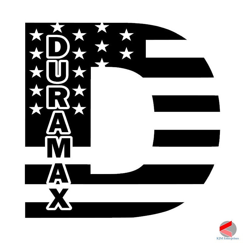 Chevy Duramax Diesel Flag Decal USA Etsy