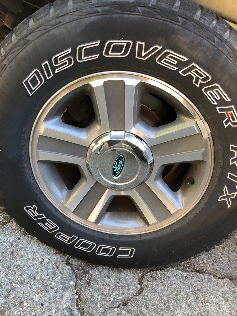 Ford Wheel Hub Cap Rim Emblem Overlay Decal SET of 4 Etsy