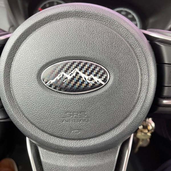Subaru Steering Wheel Emblem Overlay Etsy