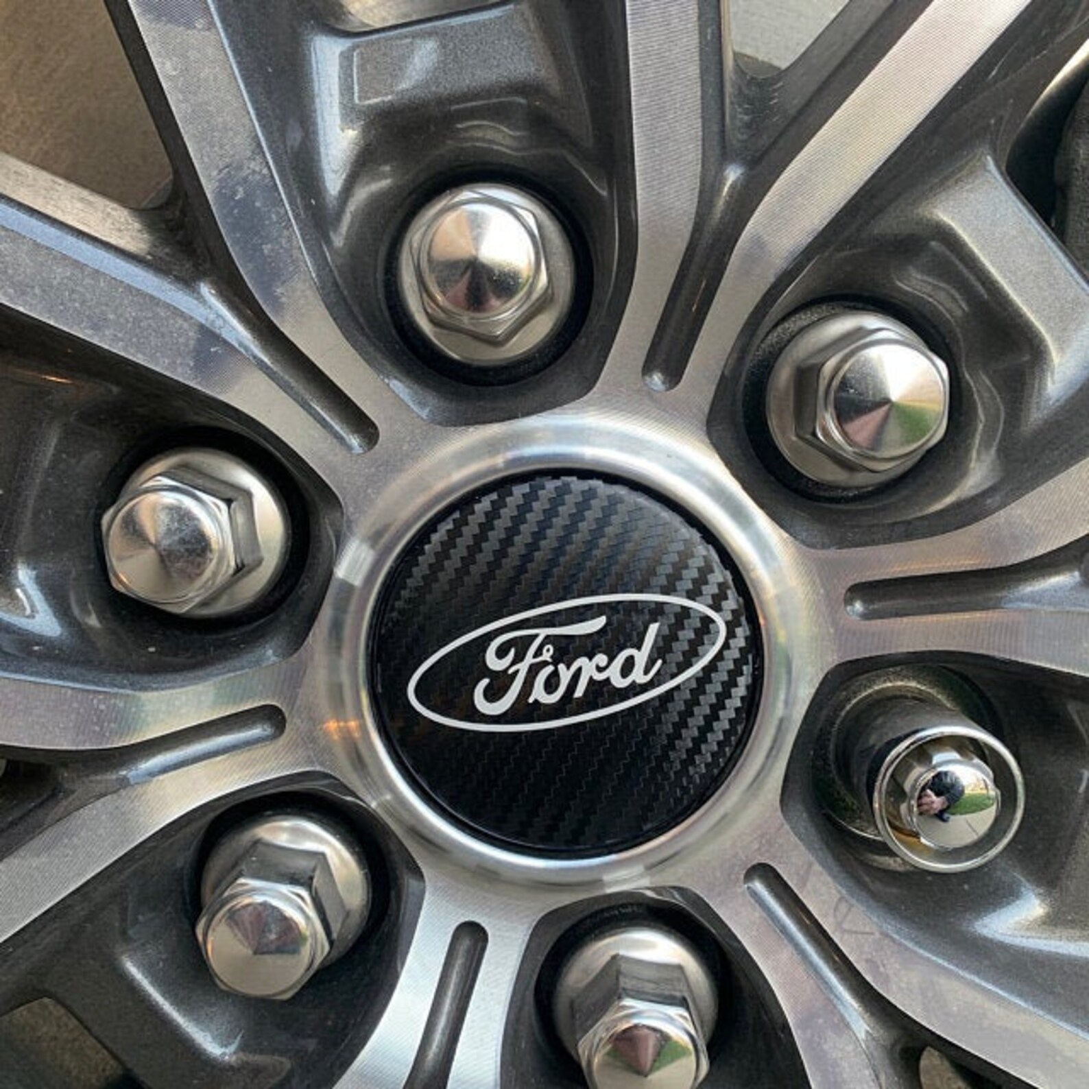 Ford Wheel Hub Cap Rim Emblem Overlay Decal SET of 4 Etsy