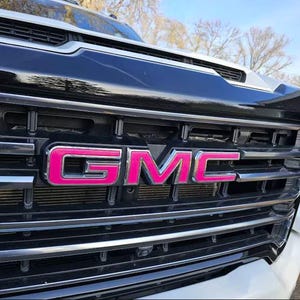 2019 2020 2021 2022 2023 2024 Sierra 1500 Precut Emblem Overlay DECALS Compatible With GMC Sierra 1500 | Front & Rear Set