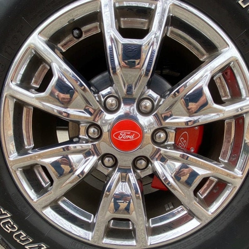 Ford Wheel Hub Cap Rim Emblem Overlay Decal SET of 4 Etsy