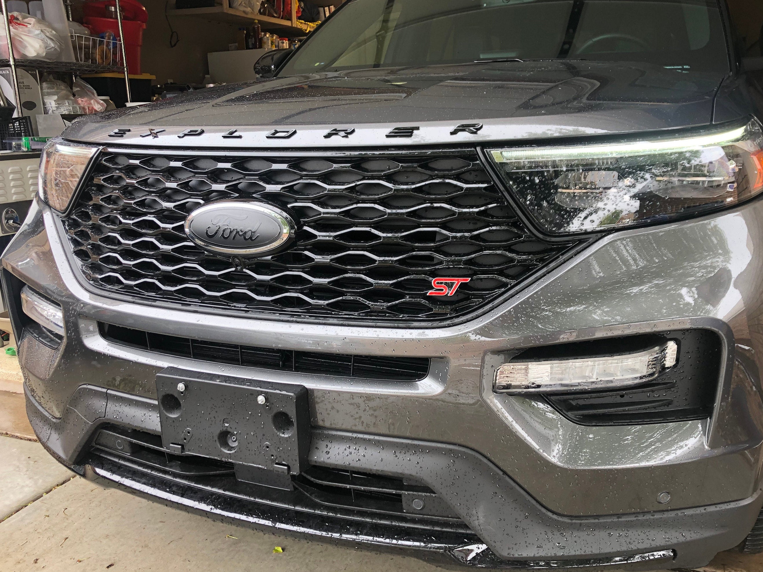 Ford Explorer 20202022 Emblem Overlay Badge Decal BLACKOUT Grille