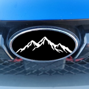Emblem Overlay DECALS Compatible with Subaru Forester 2014-2018 | Front & Rear Set