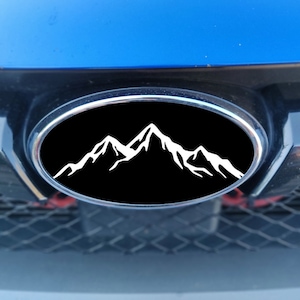 Emblem Overlay DECALS Compatible with Subaru Outback 2020-2024 | Front & Rear Set