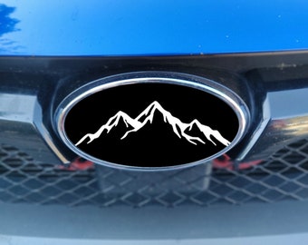 Emblem Overlay DECALS Compatible with Subaru Outback 2020-2022 | Front & Rear Set