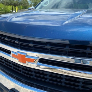 2019 2020 2021 Silverado 1500 Precut Bowtie Emblem Overlay DECAL Compatible With Chevy | FRONT Only