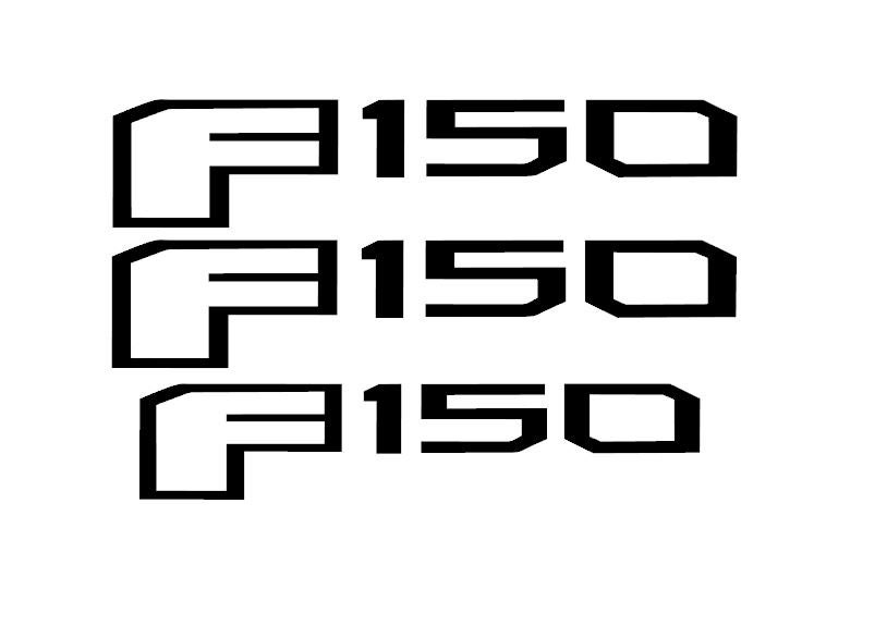 Ford 20152017 F150 Letter Emblem Badge Overlay Decal Sticker SET