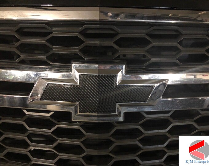 Gloss Black Bowtie Emblem Overlay Decals For 2015-2019 Chevrolet Colorado – Set Of 2 (Front & Rear)