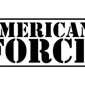 American Force Decal Sticker