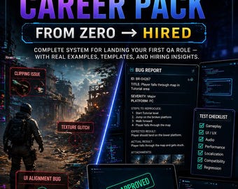 Game QA: From Zero to Hero (Career Pack)