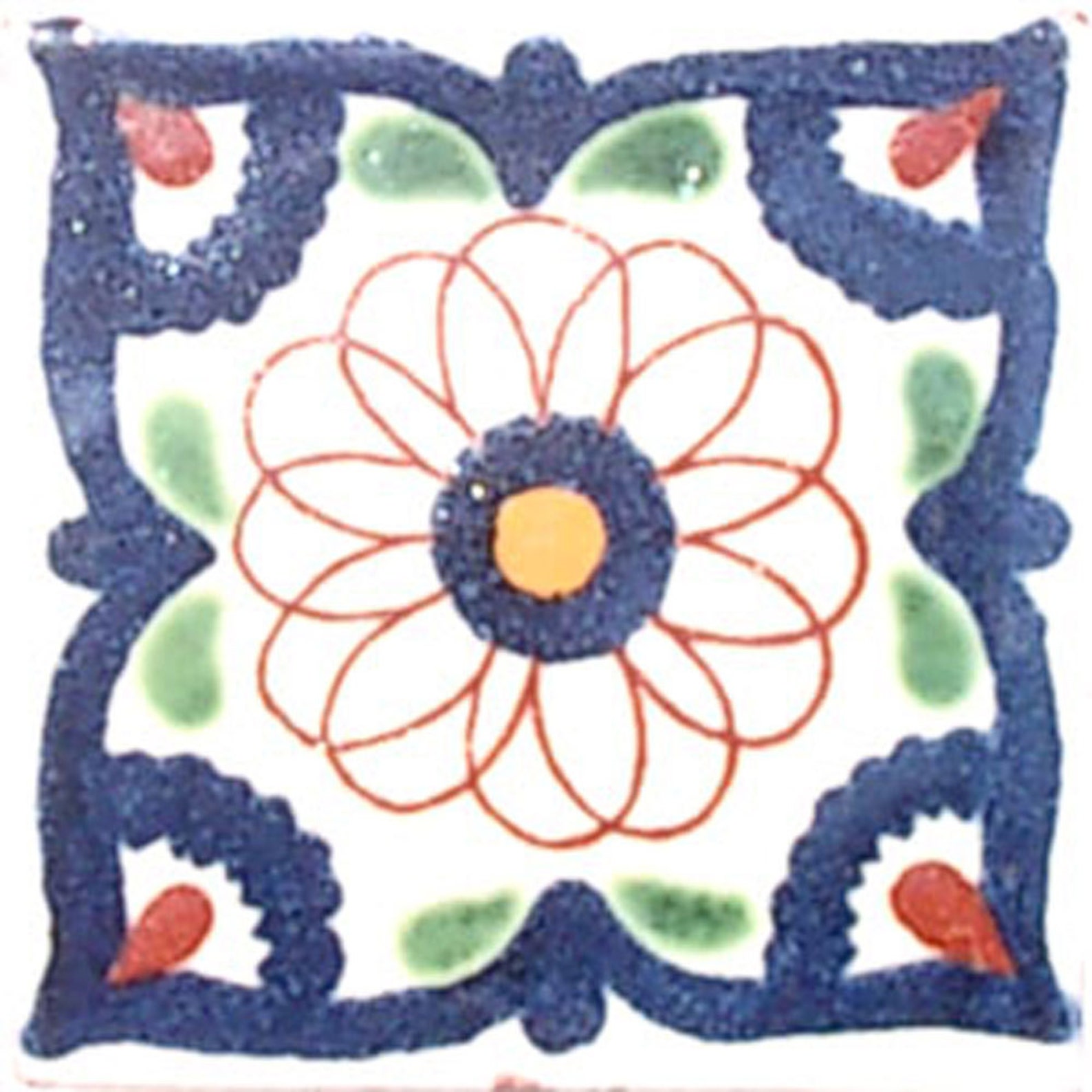 C#069)) Mexican Ceramic 4x4 Inch Hand Made Tile - Etsy