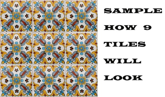 Talavera Tile Samples Authentic Mexican Talavera Tile Sample - Handmade ...