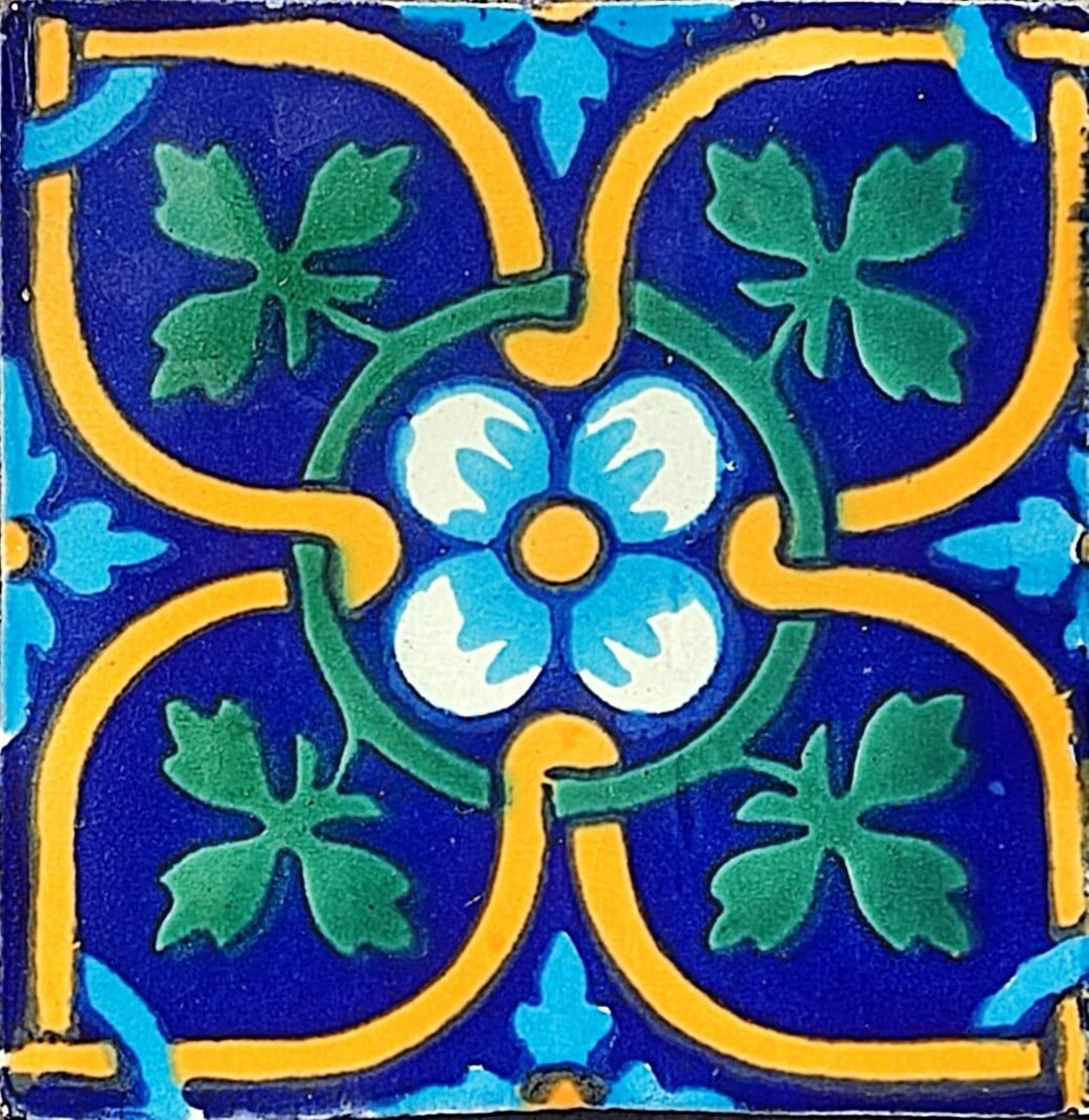 C#132)) Mexican Ceramic 4x4 Inch Hand Made Tile - Etsy