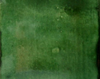400 Tiles 2x2 inch. Mexican Ceramic Handmade Tiles S#001 washed Green
