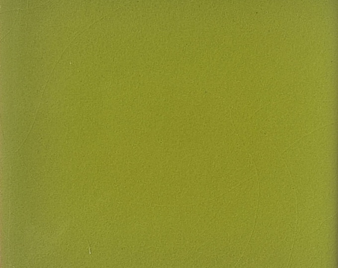S#026))  Mexican Ceramic 4x4  inch Hand Made Tile Lime Green