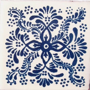 C#039))  Mexican Ceramic 4x4  inch Hand Made Tile
