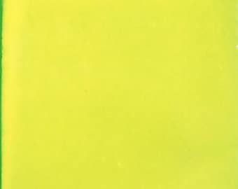 S#013))  Mexican Ceramic 4x4  inch Hand Made Tile High Light Yellow