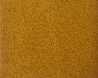 S#028))  Mexican Ceramic 4x4  inch Hand Made Tile Old Gold