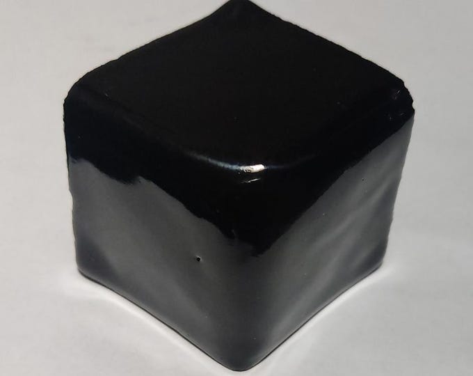 1 Vcap corner tile 2x2x2 inch Mexican Ceramic Handmade Tiles #S011 Black