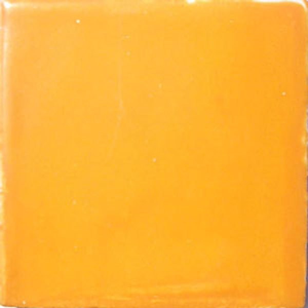 S#007))  Mexican Ceramic 4x4  inch Hand Made Tile Washed yellow