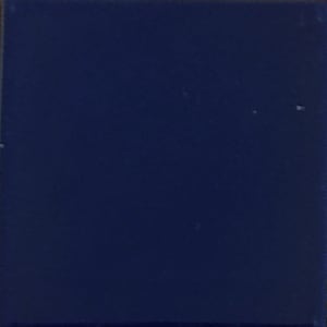 S#005))  Mexican Ceramic 4x4  inch Hand Made Tile Washed Cobalt blue