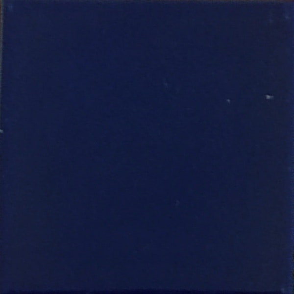 S#005))  Mexican Ceramic 4x4  inch Hand Made Tile Washed Cobalt blue