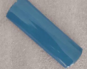 1 bull nose quarter round trim tile 4x1.5 inch Mexican Ceramic Hand Made Tiles #S002 washed turquoise