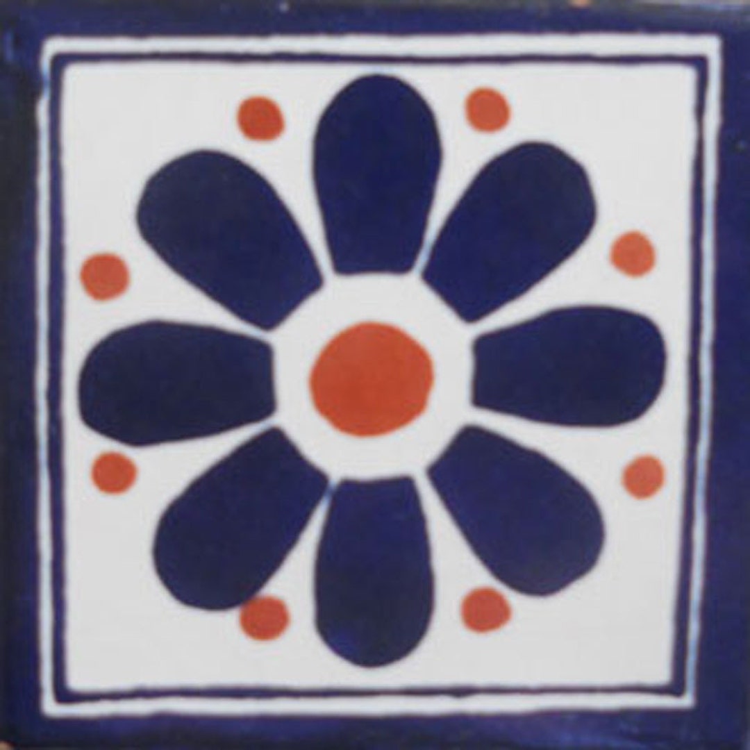 C#102)) Mexican Ceramic 4x4 Inch Hand Made Tile - Etsy