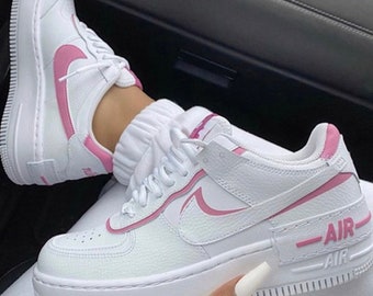 air force ones with pink tick