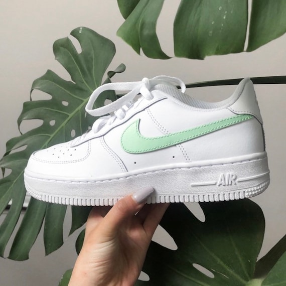 mint green tick air force 1