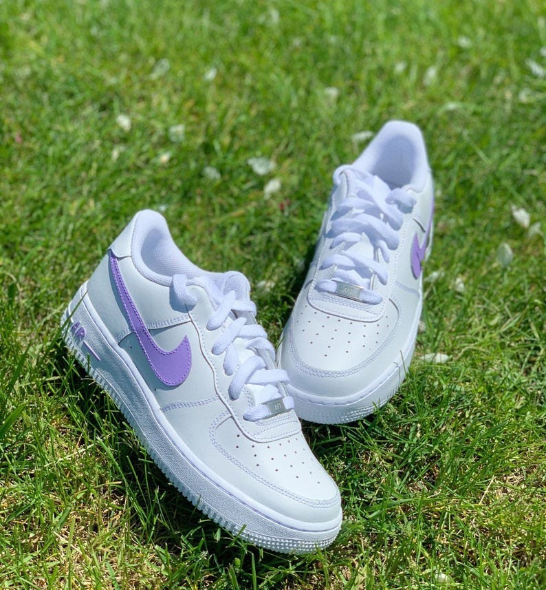 coloured tick air force 1