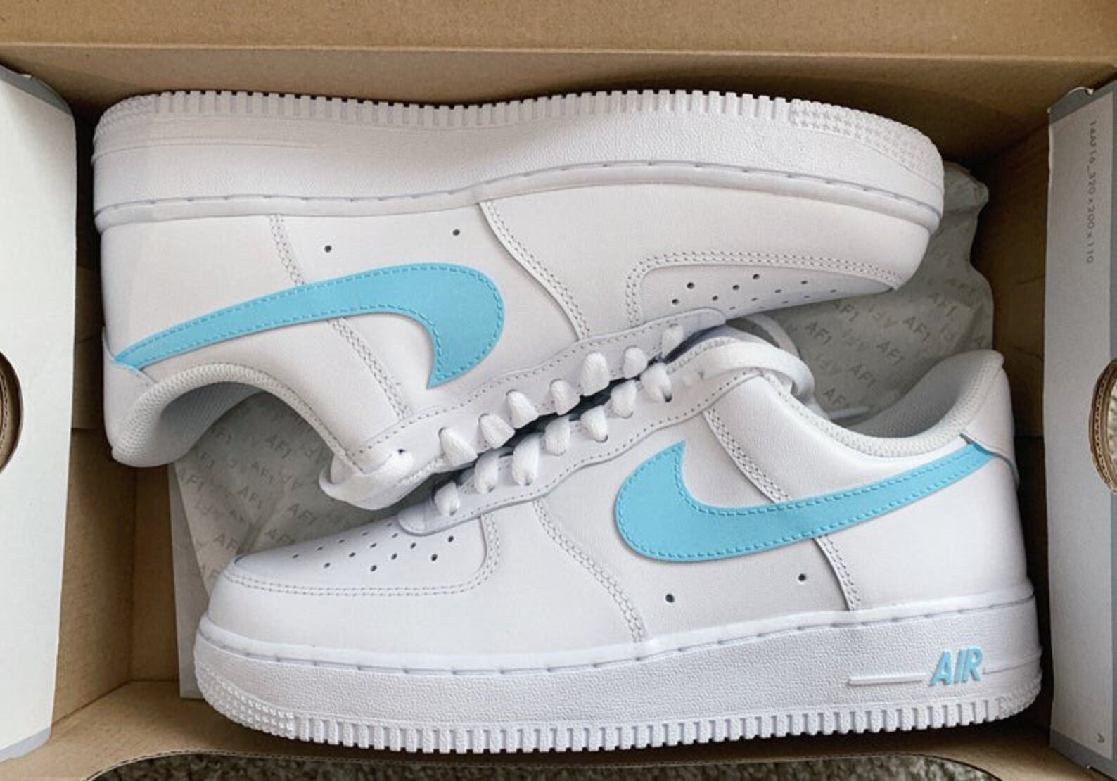 Custom Nike Air Force 1 custom shoes x COLOURED TICK | Etsy