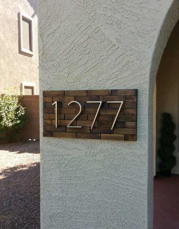 Modern Address Plate Etsy