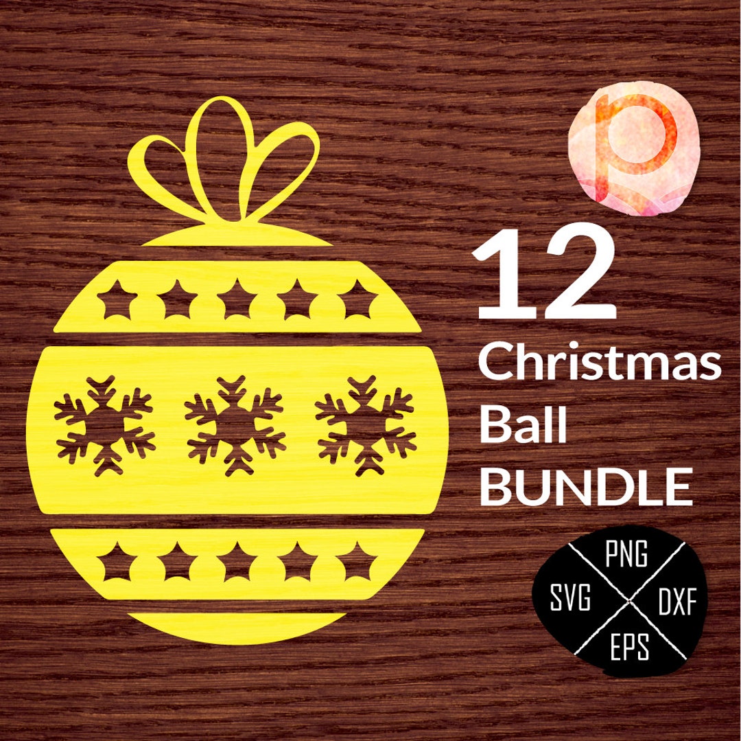 Christmas Ball Ornaments SVG Bundlechristmas Svgchristmas Etsy