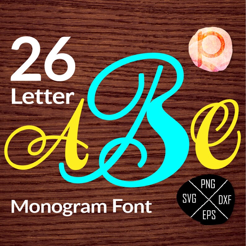 Download Fancy Single Letter MonogramInitial Font Letters | Etsy